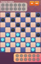 Two-Player Checkers (Dame) - Screenshot